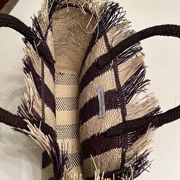 Veronica Beard Dans la Main Bag Handmade Iraca Palm Brown❤️Great gift❤️ - Picture 11 of 13